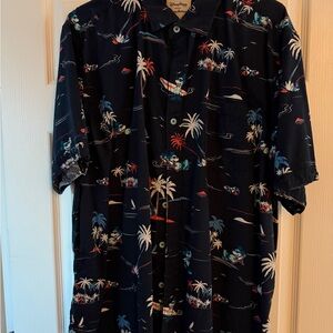 Disney Parks Navy Tropical Shirt